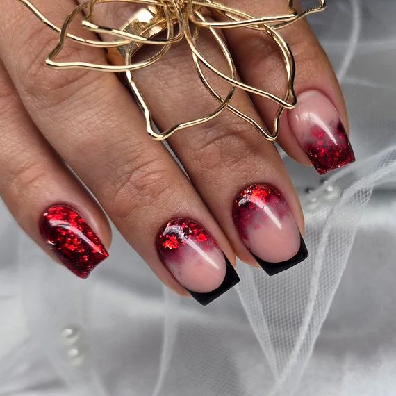 Mix Glitter - Santa red