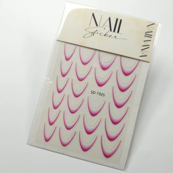 Körömmatrica - French line pink